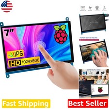 Full HD 7" IPS Touchscreen Monitor - 1024x600 HDMI Display for Pi  Windows