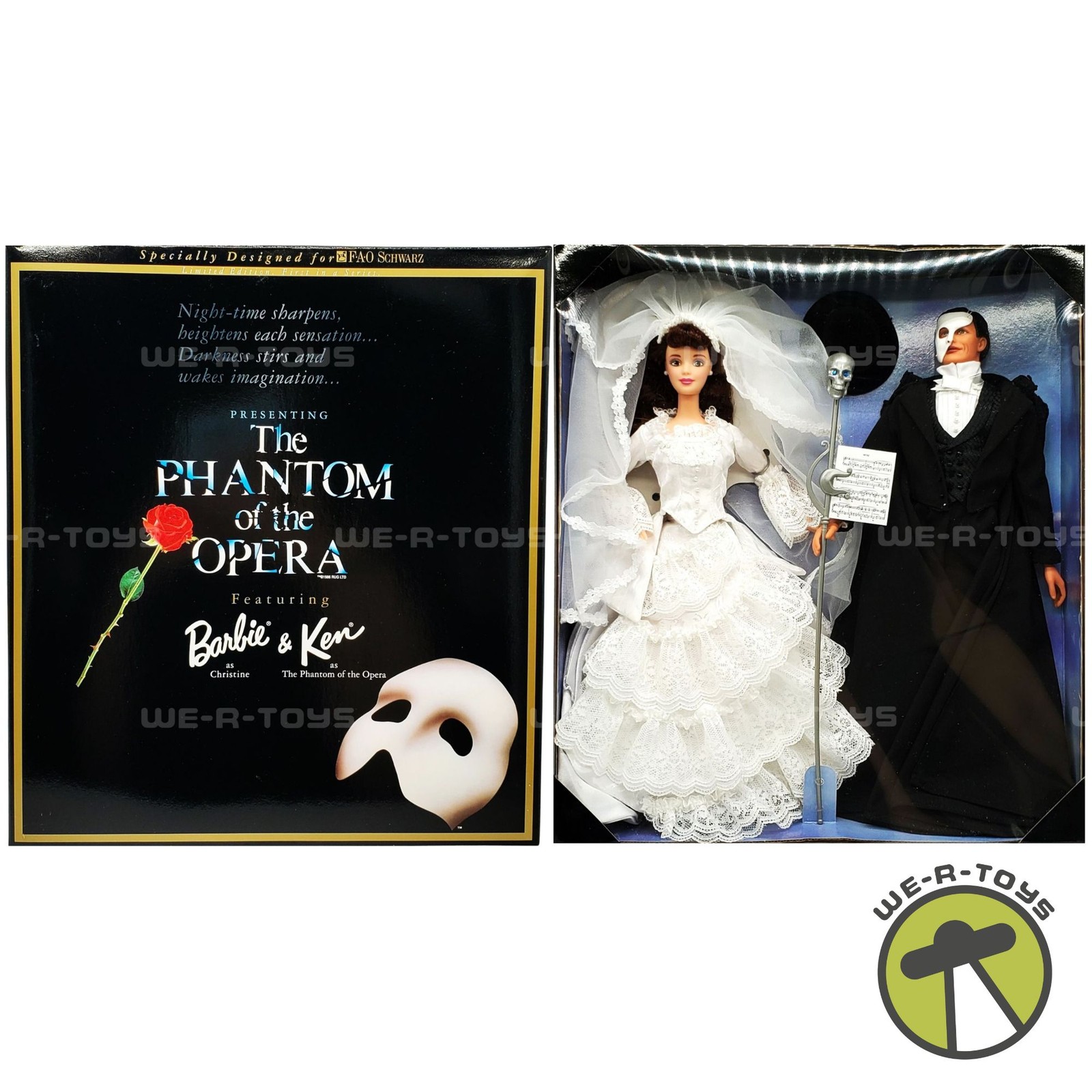 Phantom of the Opera Barbie & Ken Doll Set FAO Schwartz Limited Edition 1998