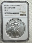 2013 S $1 Silver Eagle MS69 - Certified by NGC - No Reserve !!