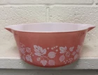 New ListingVintage Pyrex Pink Gooseberry Round Casserole Dish 475-B 2 1/2 Qt. No Lid