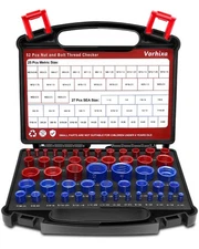 52pcs Thread Checker, 27 SAE & 25 Metric Nut and Bolt Thread Checker, Thread ...
