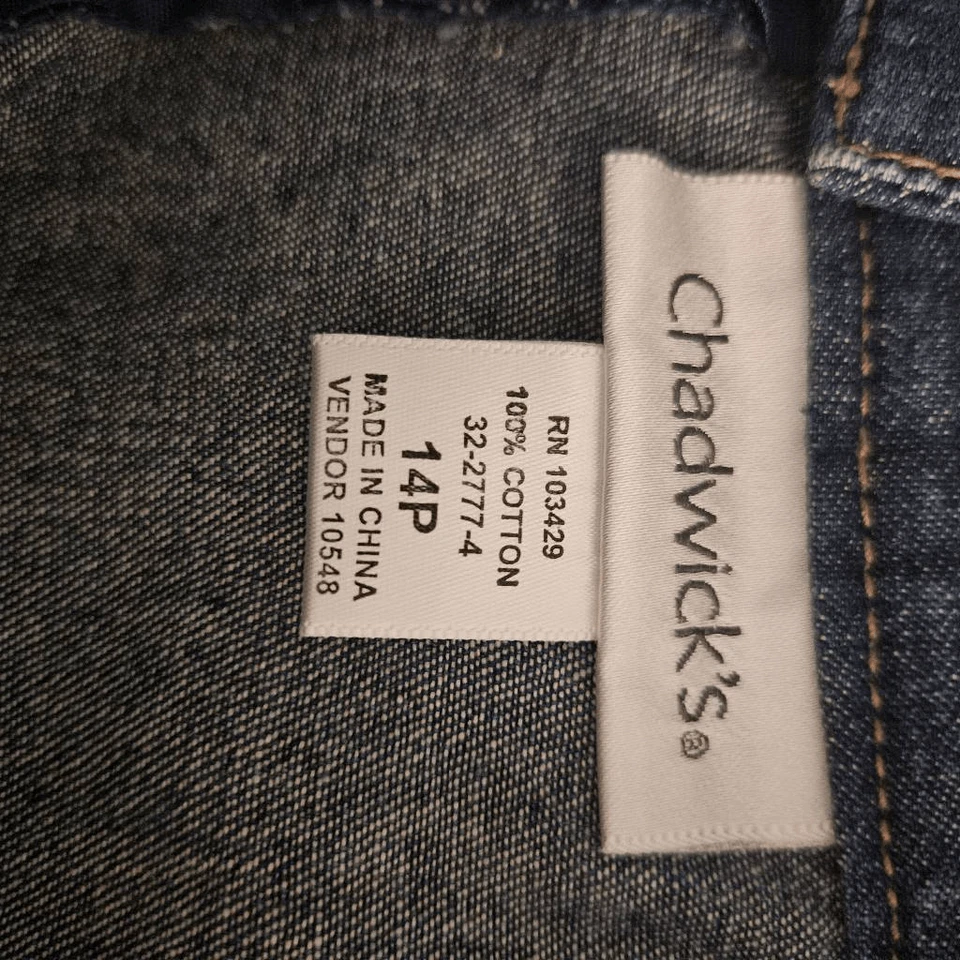 Chadwicks long denim skirt, cotton. Size 14P. - Image 3 of 3