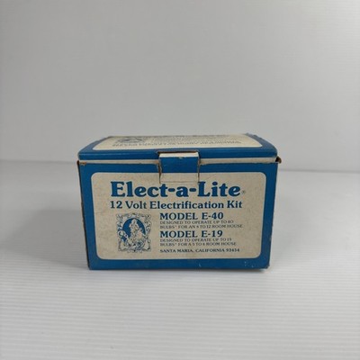 Elect A Lite Vintage 12 Volt Electrification Kit For Doll Houses, UNTESTED