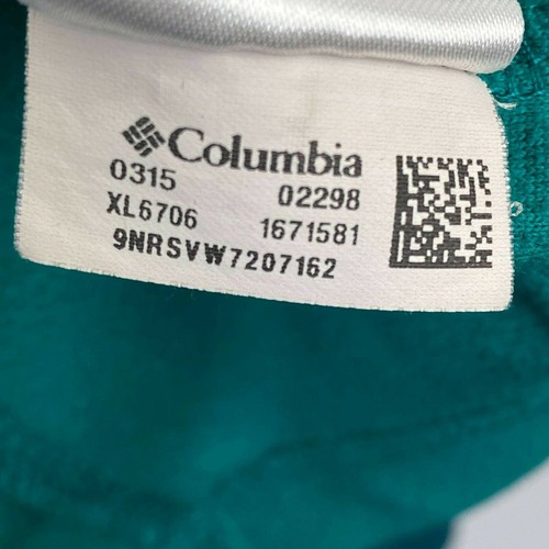 Columbia Women’s Fleece Jacket XL Turquoise Quarter Zip Pullover Lightweight - Imagen 5 de 8