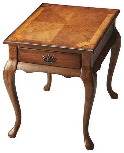 Butler Specialty Grace Olive Ash Burl End Table - Picture 1 of 3
