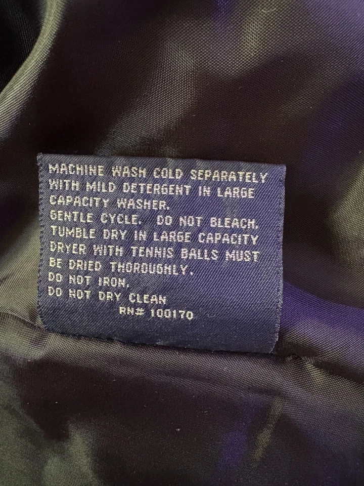 Abrigo acolchado Route 66 para mujer negro con cremallera completa acolchado bolsillos con cremallera relleno talla L Foto 3 de 4