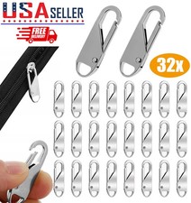 8-32x Zipper Fixer Repair Pull Tap Replacement Kit For Luggages Boots Bags Pants