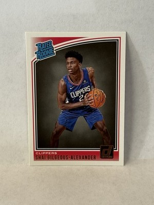 2018-19 Panini Donruss Rated Rookies Shai Gilgeous-Alexander #162 (RC)