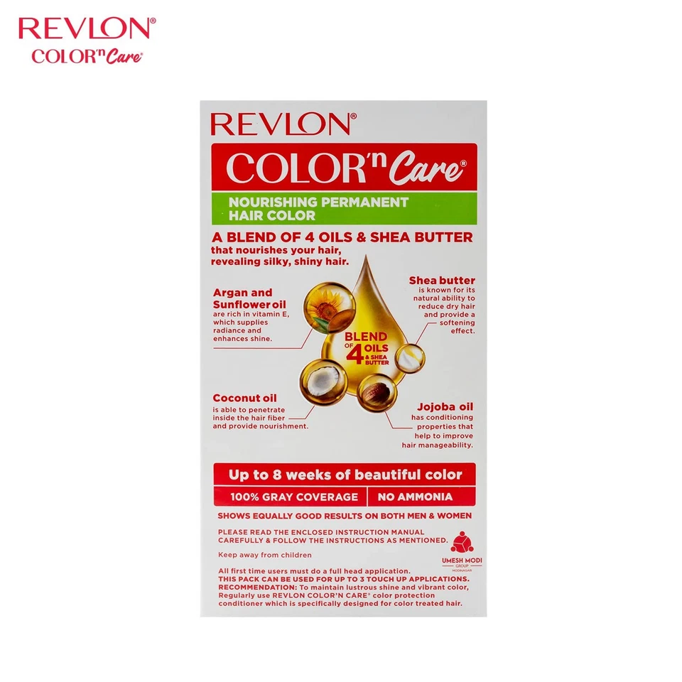Revlon Color N Care Haarfarbe 1 Natürliches Schwarz 60ml+40g+7,5ml - Bild 3 von 4