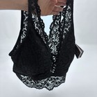 Smart & Sexy SA1372 Deep V Lace Wireless Support Bralette Bra Pads Black XL NWT — photo 2