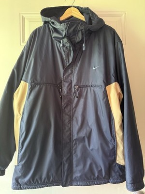 VTG Nike Men s Blue Reversible Anorak Fleece Full Zip Hood Jacket Y2K Large