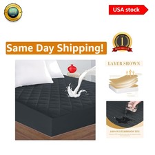 Ultra-Soft Quilted King Mattress Protector - Waterproof Noiseless Comfort