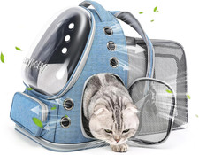 Expandable Cat Backpack,Cat Bubble Backpack Carrier for Carrying Cats, Pets and
