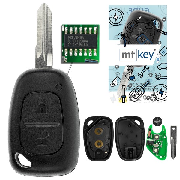Funk SchlüSsel VAC102 434MHZ FüR Nissan Interstar X70 Kubistar X76 433MHZ-image