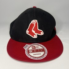 Boston Red Sox New Era 9FIFTY MLB Snapback Hat Cap Black Red Glow In Dark NWT