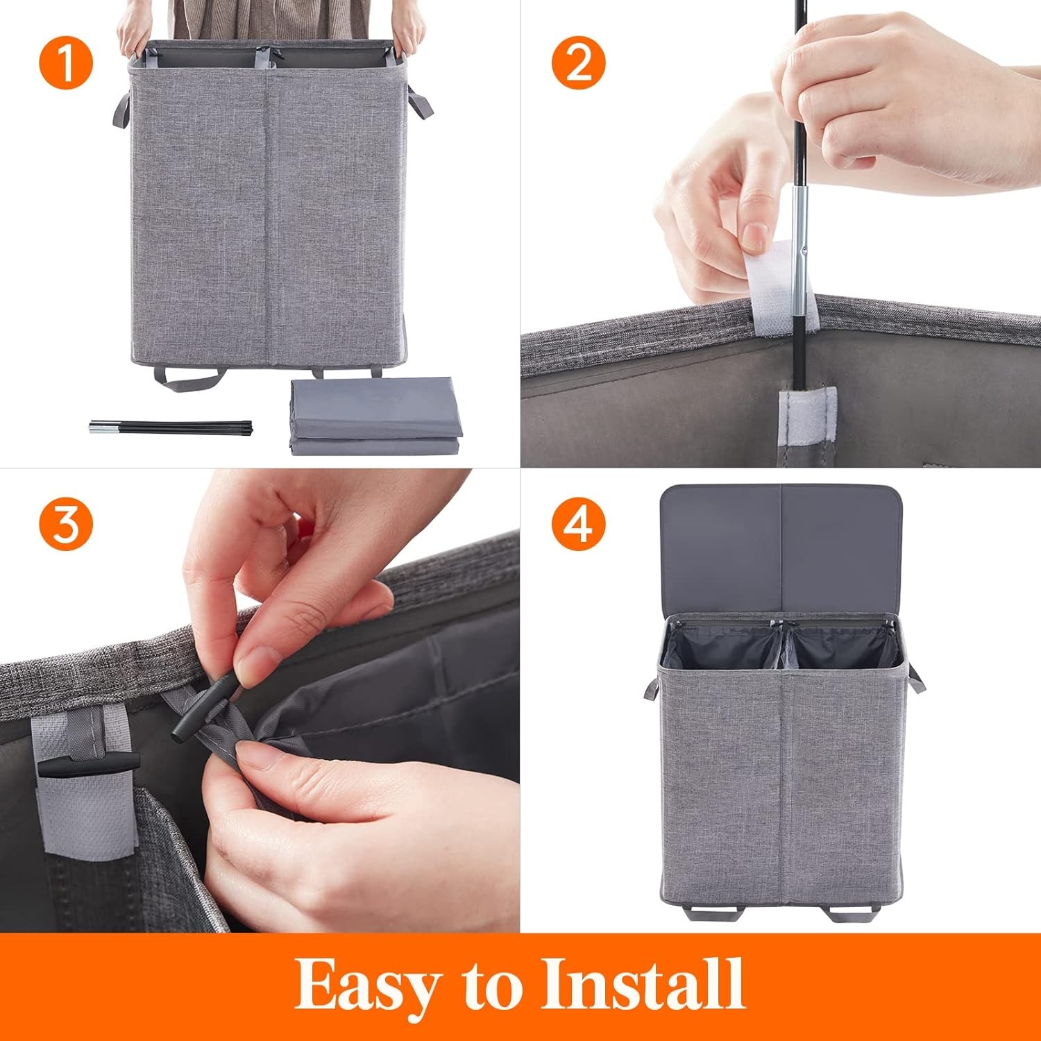 Lifewit Large Collapsible Dirty Clothes Basket, 1L