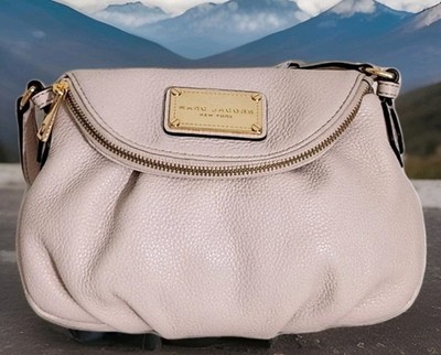  MARC JACOBS NEW Q NATASHA SHELL PINK LEATHER SMALL CROSSBODY SHOULDER BAG NWT