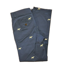 Brooks Brothers Boys Chino Pants Blue Dog Size 10 NWT