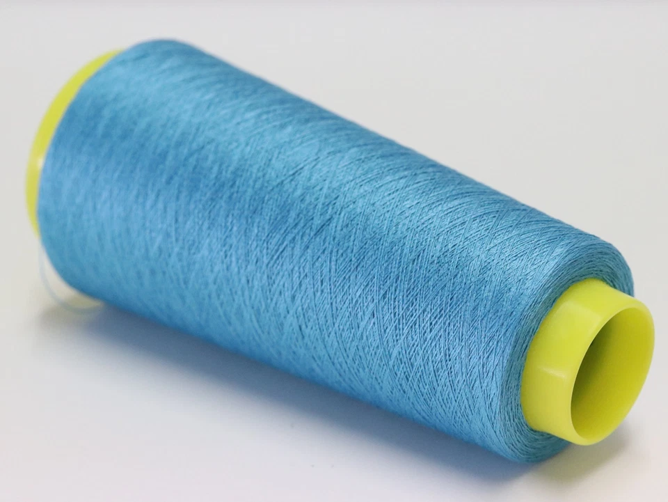 M25 (120€/kg) 100g SAMARKANDA SEIDE - SILK BLAU-TÜRKIS (56/2) Zwirn Garn Stretch - Bild 2 von 2