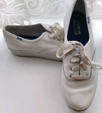 Keds Women's  Lace-Up Sneakers, White, Size 4