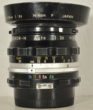 Nikon Nikkor-H 28mm f3.5 Non-Ai Lens for Nikon F Mount
