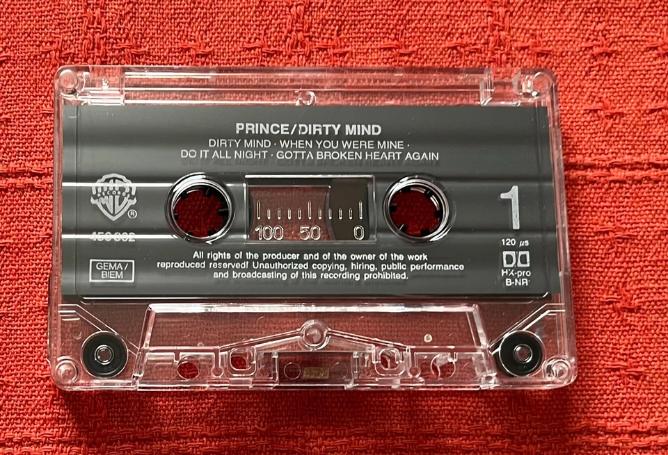 PRINCE - CASSETTE TAPE - DIRTY MIND - Image 2 of 4