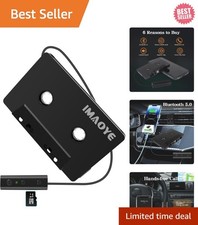 Bluetooth 5.1 Car Audio Cassette Converter - Play Tapes  Charge Simultaneously