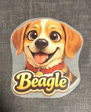 Quadro da stirare - Beagle - circa 12x12 cm stampa trasferimento DTF - motivo da stiro