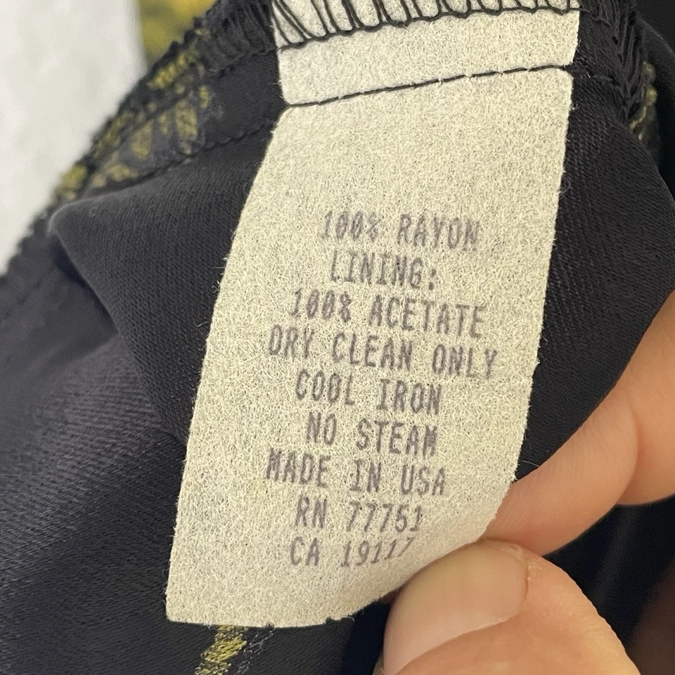 Vintage Betsy Johnson Womens Y2k 90s Floral Maxi Slip Dress Size S Black Fairy - Image 3 of 4