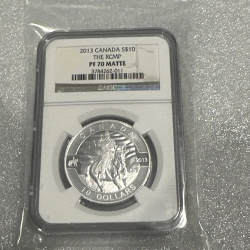 2013 Canada 10 Dollars Silver O Canada RCMP PF70 Matte NGC