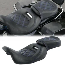 Driver Passenger Seat Low-Profile Fit For Harley Touring Road Glide 2009-2023