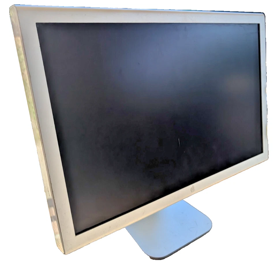 Apple A1081 20" Widescreen Cinema Display LCD Monitor w/DVI USB Cables WORKING - Image 3 of 4