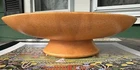 Vintage Mccoy Pottery Oval Planter Floraline 486 Matte Tangerine