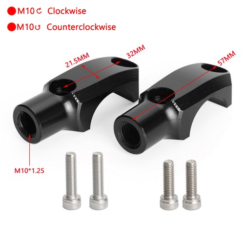 Master Cylinder Clamp M10 Mirror Mount For Yamaha MT-07/MT-09 Tracer 7 700 9 900 - Picture 3 of 7