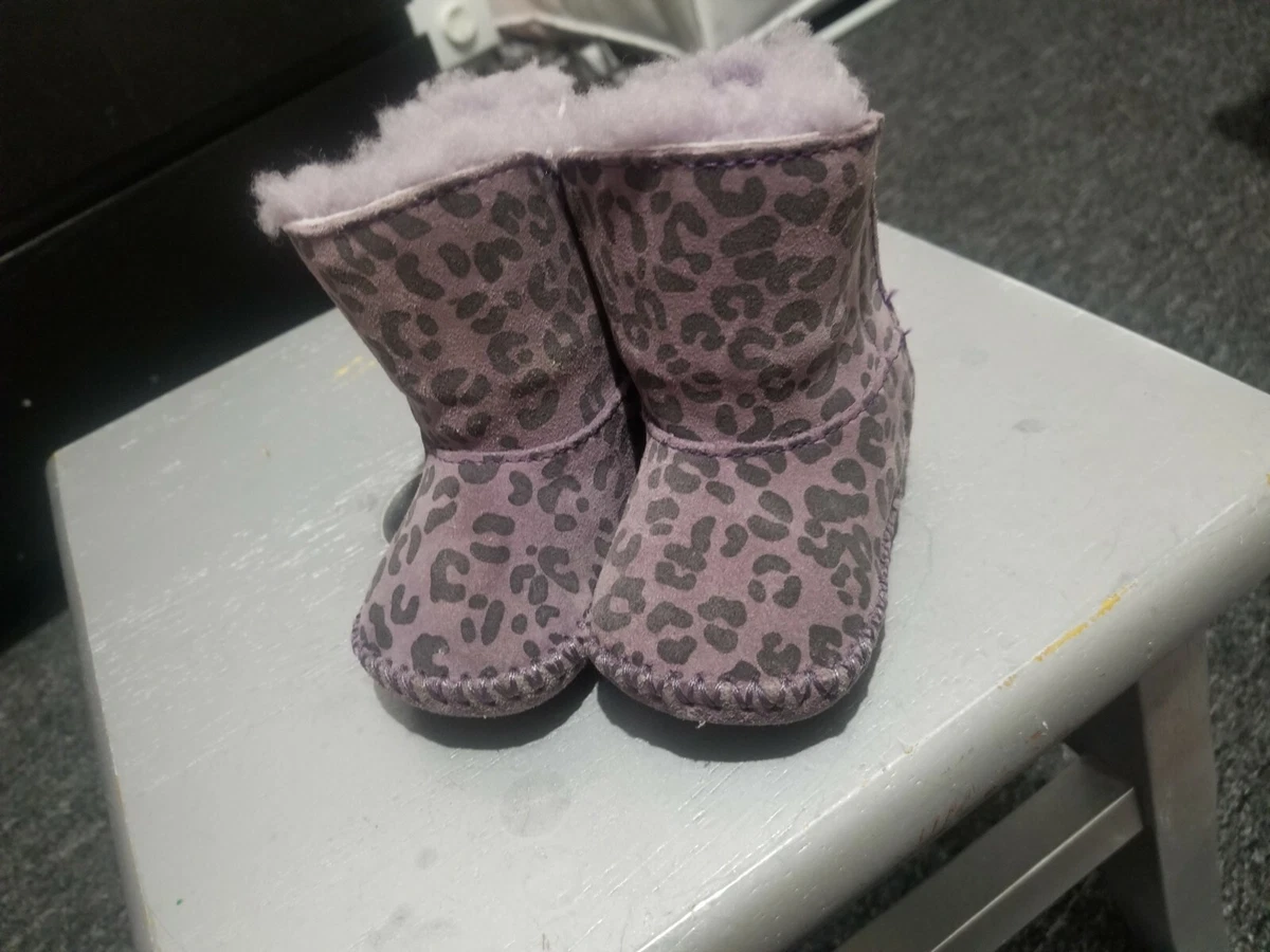 Baby Uggs Boots Animal print Purple Size 0 1 eBay