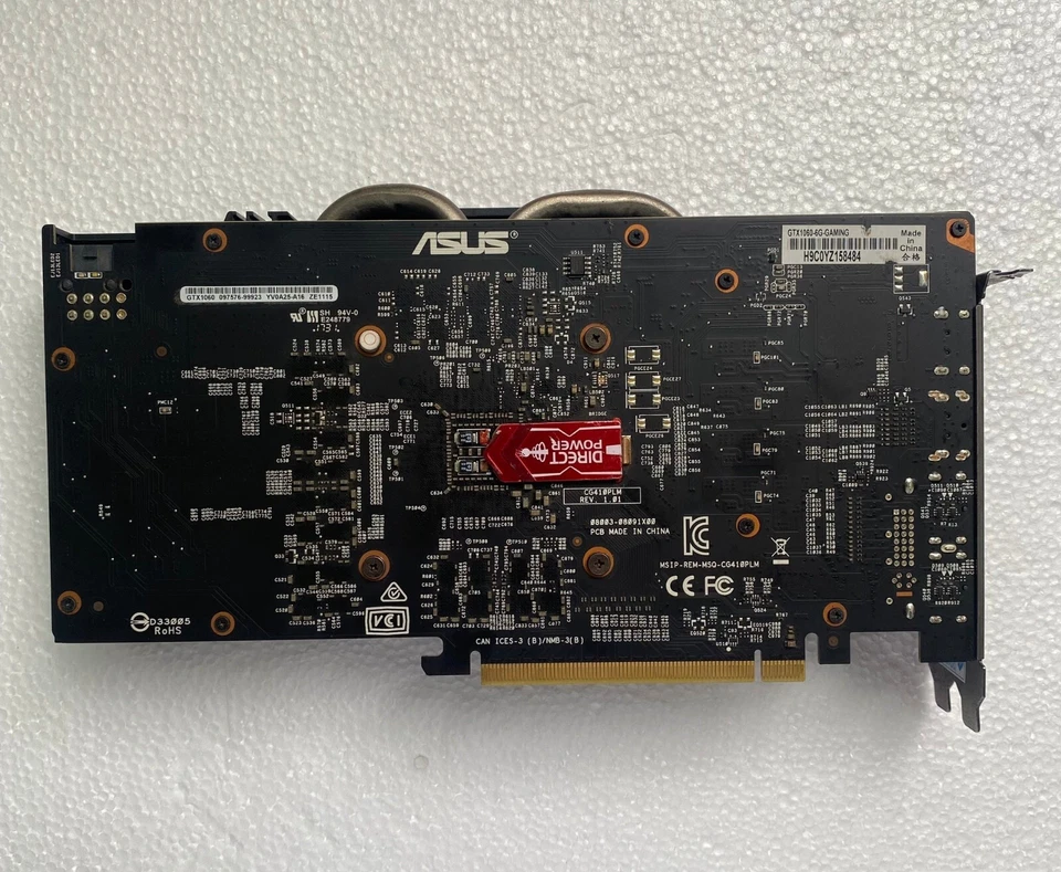 ASUS NVIDIA GeForce GTX1060 6GB 1280SP GDDR5 Graphics Video Card DVI HDMI DP - Image 2 of 4