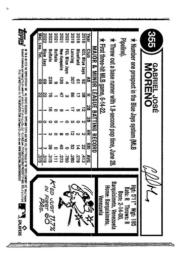 2023 Topps Heritage Gabriel Moreno Arizona Diamondbacks RC - Picture 2 of 2