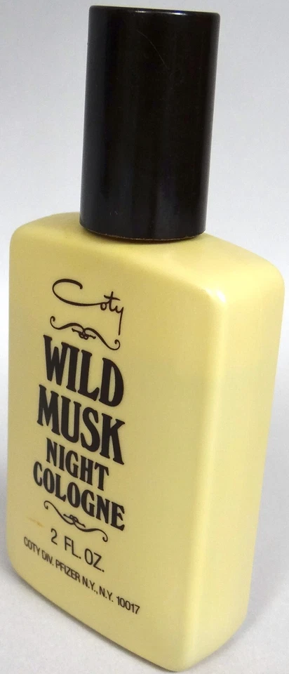 Colonia nocturna Coty Wild Musk para hombre de colección fórmula original 2 oz ¡huele genial! Foto 3 de 4