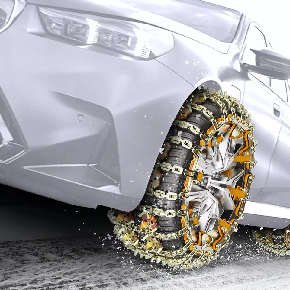 For Hyundai 8pcs Car Wheel Tyre Tire Snow Ice Chains Belt Anti Slip Anti Skid US Foto 4 de 4