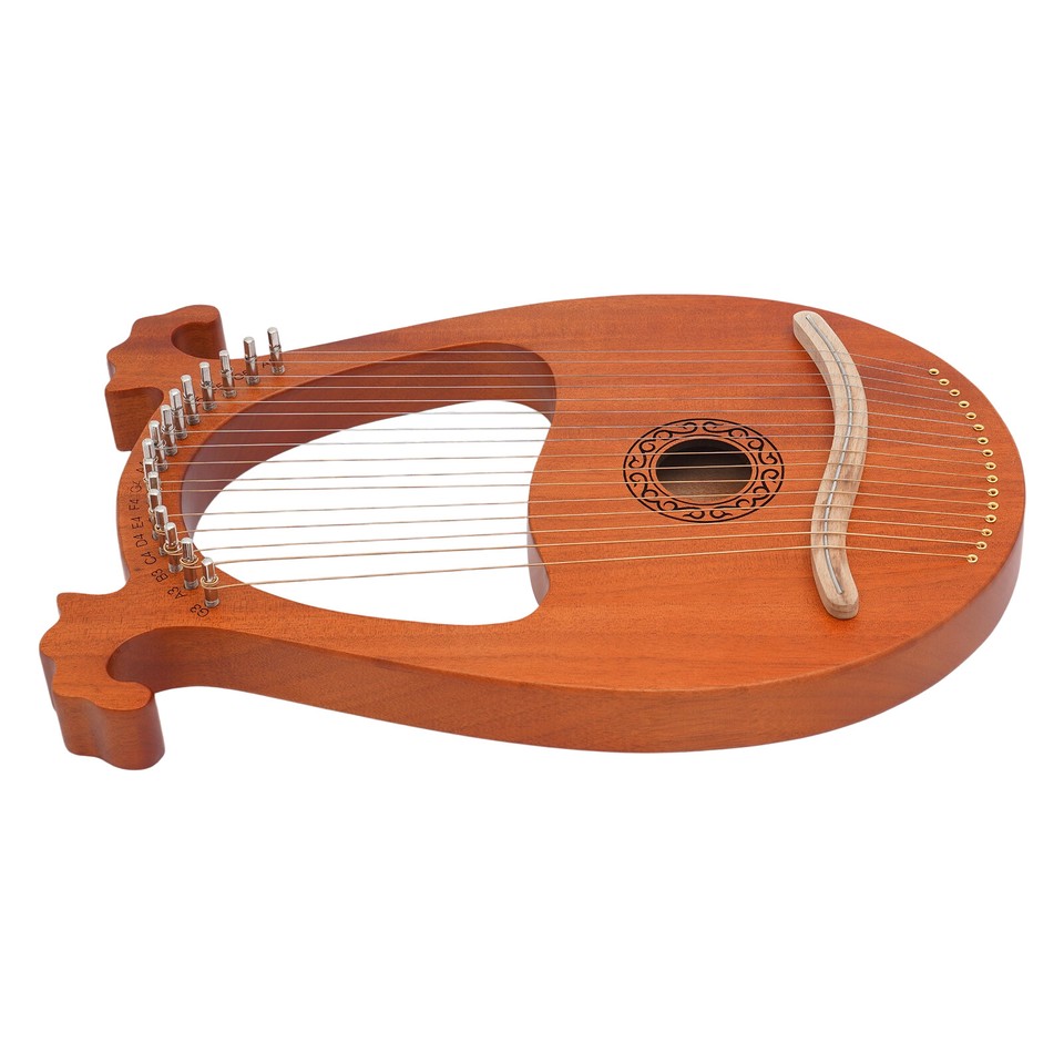 My Stringed Instruments Vintage 16 Strings Lyre Harp Set Mahogany Body String Instrument for ...