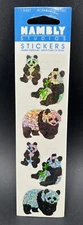 Hambly Studios Stickers Panda Bears Prismatic NIP VTG P7046 USA