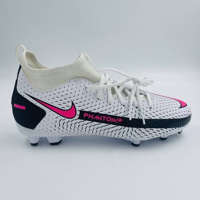 Nike Phantom GT Academy DF FG / MG Junior Cw6694 160 Football Shoe White 6y  for sale online | eBay