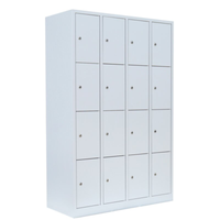 SchließFachschrank 16 FäCher Kompl. Montiert Wertfachschrank Metallspind 520440