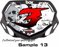 Custom Sticker For BOX BMX Number Plate