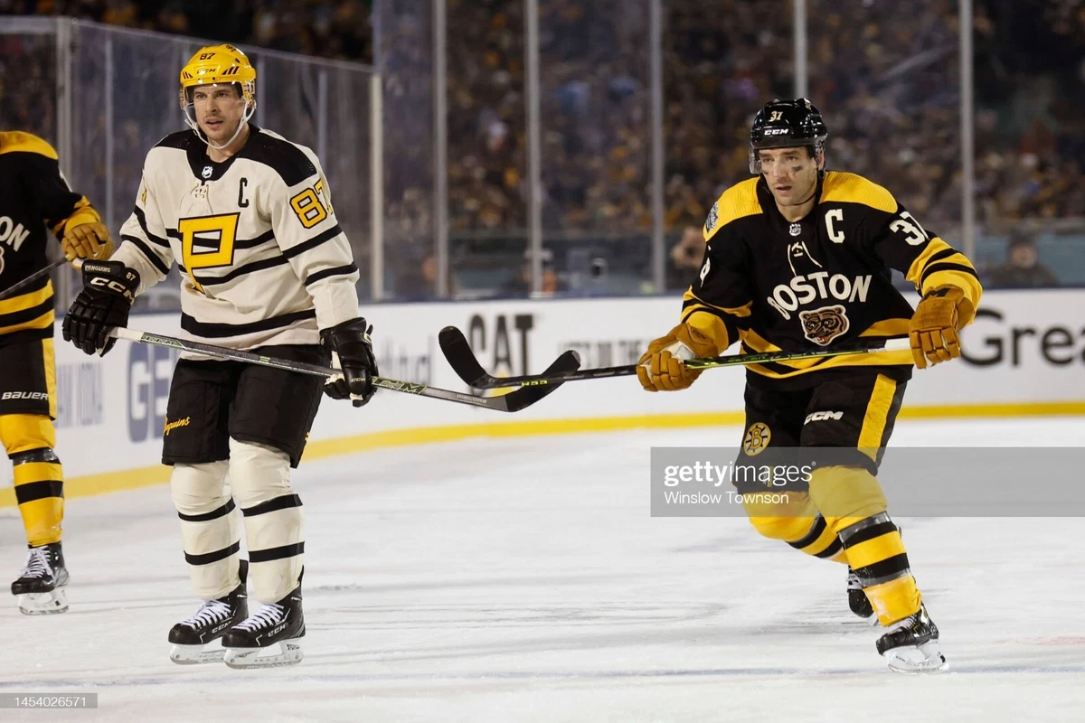 BOSTON BRUINS CAPTAIN C PATCH 2023 WINTER CLASSIC JERSEY PATRICE