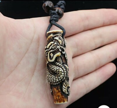 Totem Pole Pendant Necklace Adjustable Dragon Jewelry  81-1