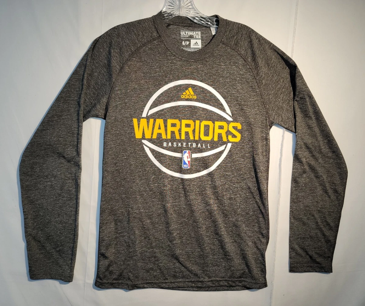 Adidas Ultimate Tee Climalite Golden State Warriors Long Sleeve Shirt Mens  Small