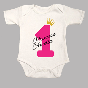1st birthday baby grow girl