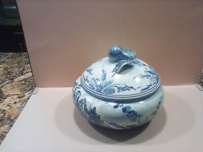 Vintage Albisola Bertolotto Emmebi Bowl with Lid Made in Italy
