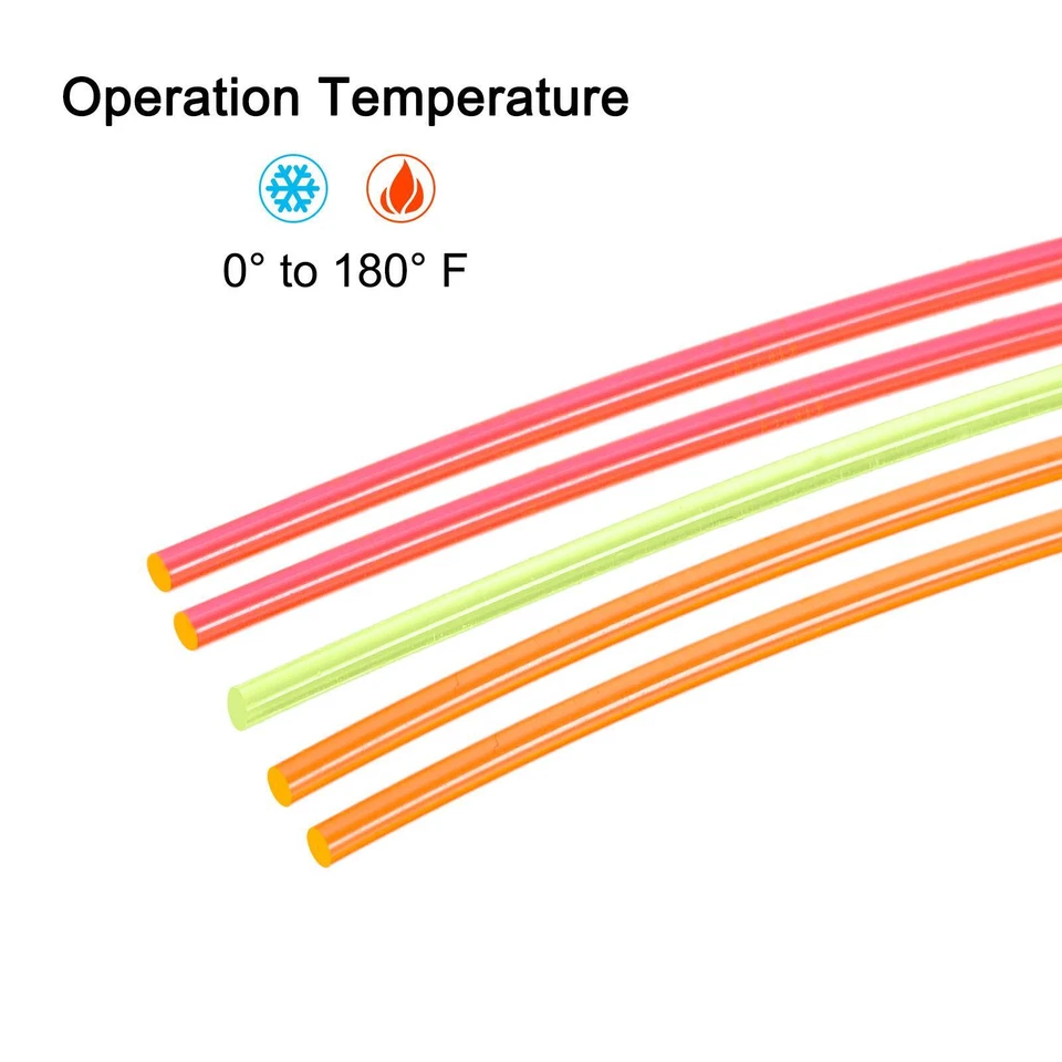 Pack mit 5 Faser Optische Stäbe PMMA für Visier 1.5mmx20cm Rot Grün Orange 1Set - Bild 4 von 4